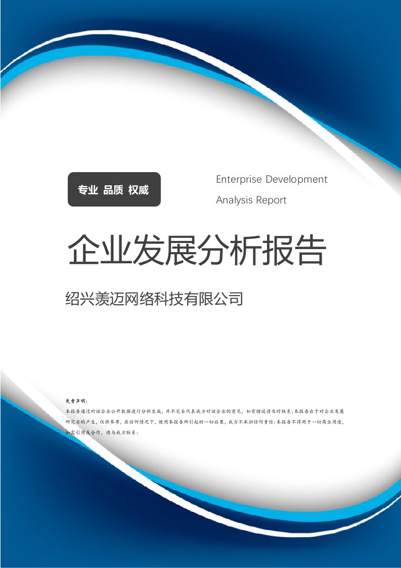 绍兴羡迈网络科技介绍企业发展分析报告